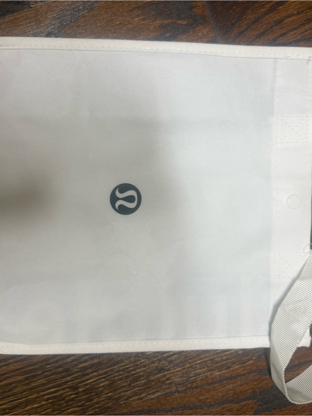 lululemon White Tote with Gray Logo
